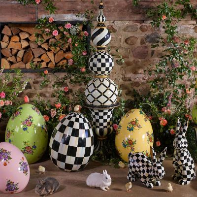 Courtly Check Trophy Bunnies - Set of 2 image two