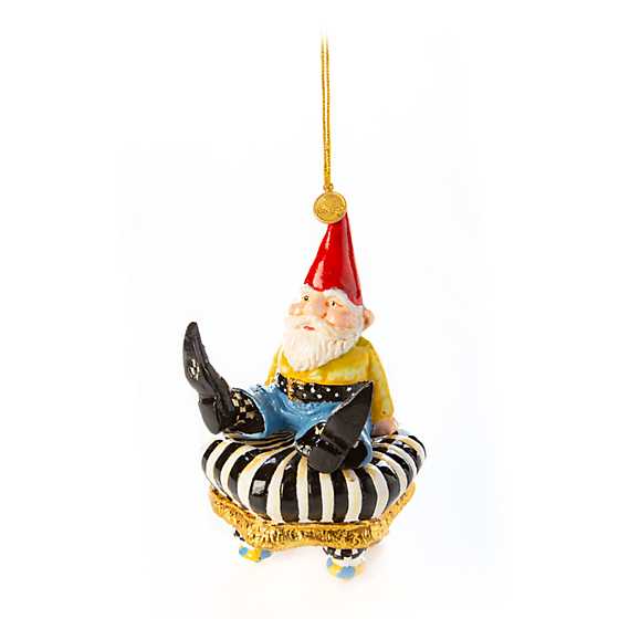 Woodland Gnome Ornament - Setting Seat image one
