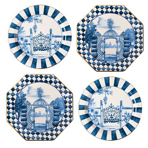 Royal Toile Small Plates - Set of 4