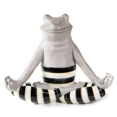 Strike a Pose Zen Yoga Frog Statue