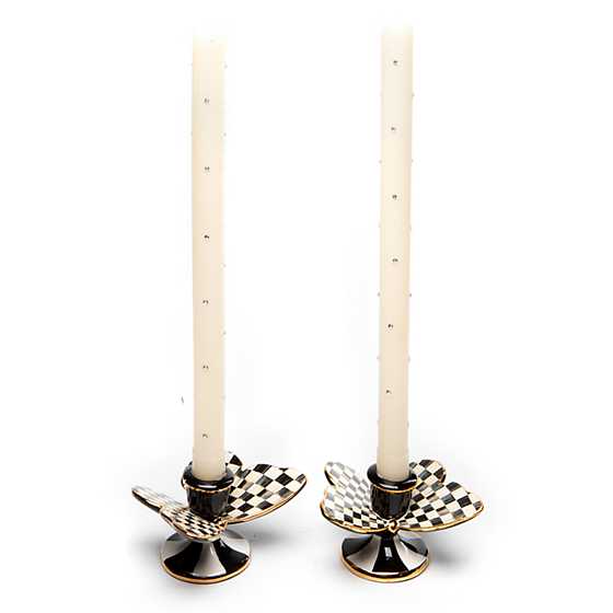 Courtly Check Butterfly Candle Holders - Set of 2 image three