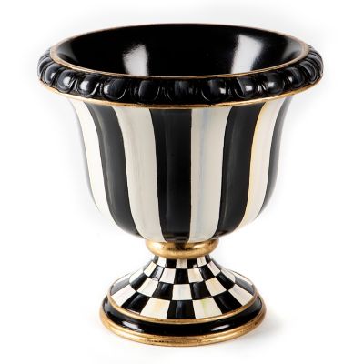 Courtly Stripe Tabletop Urn mackenzie-childs Panama 0