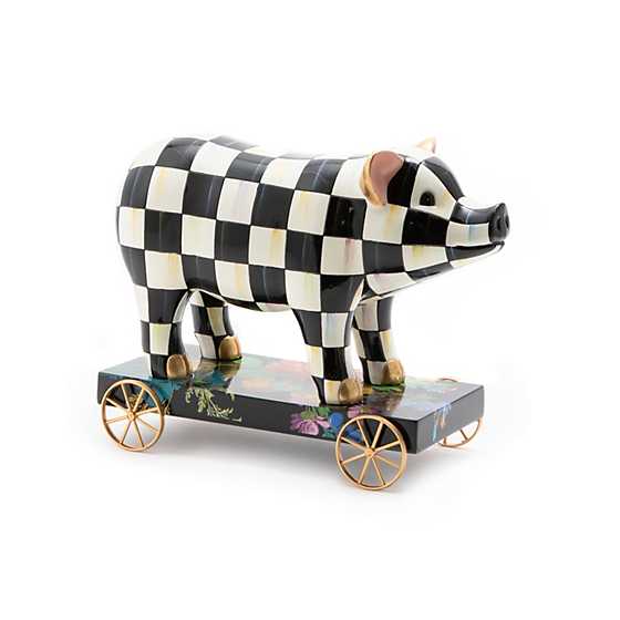 Courtly Check Pig On Parade Decor image three