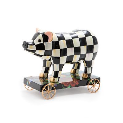 Courtly Check Pig On Parade Decor mackenzie-childs Panama 0