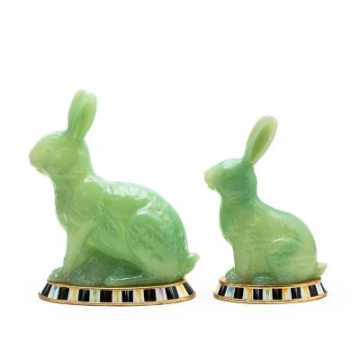 Green Rabbit Figures - Set of 2 mackenzie-childs Panama 0