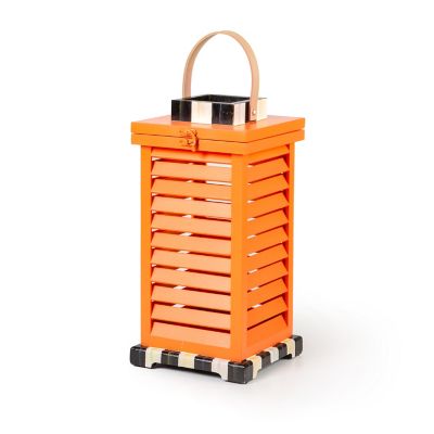 Small Shutter Lantern - Orange mackenzie-childs Panama 0