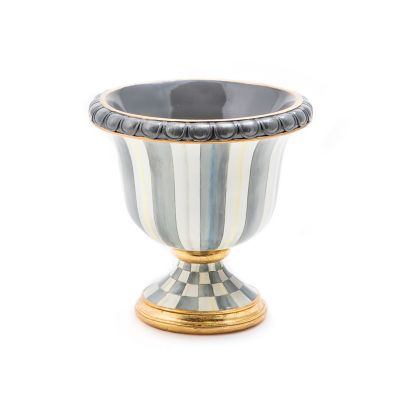 Sterling Stripe Tabletop Urn mackenzie-childs Panama 0