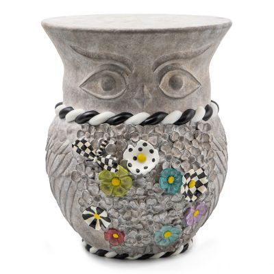 Maia Owl Garden Stool mackenzie-childs Panama 0