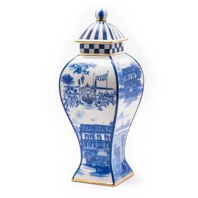 MacKenzie-Childs  Royal Toile Small Ginger Jar