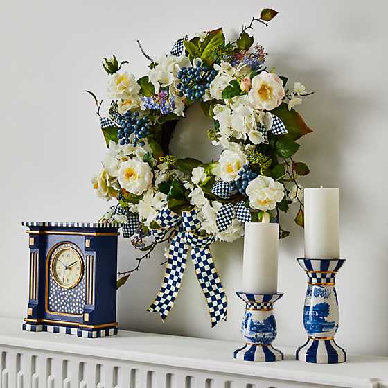 Royal Toile Pillar Candle Holder - Short image two