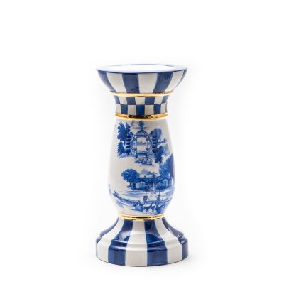 Royal Toile Tall Pillar Candle Holder mackenzie-childs Panama 0