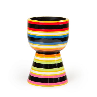 Avant Garden Striped Planter- Small mackenzie-childs Panama 0