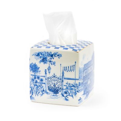 MacKenzie-Childs  Royal Toile Tissue Holder