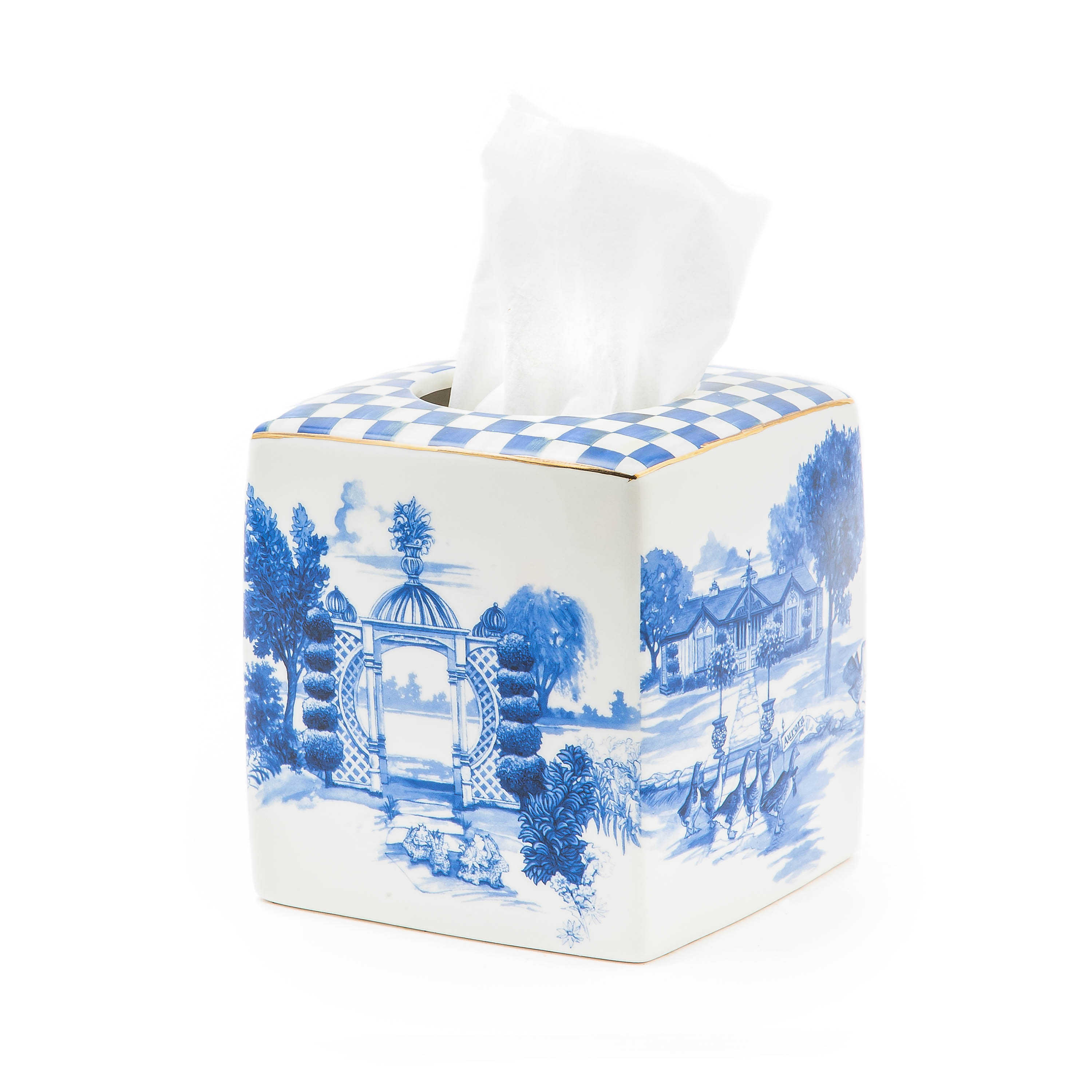 Royal Toile Boutique Tissue Box Cover mackenzie-childs Panama 0