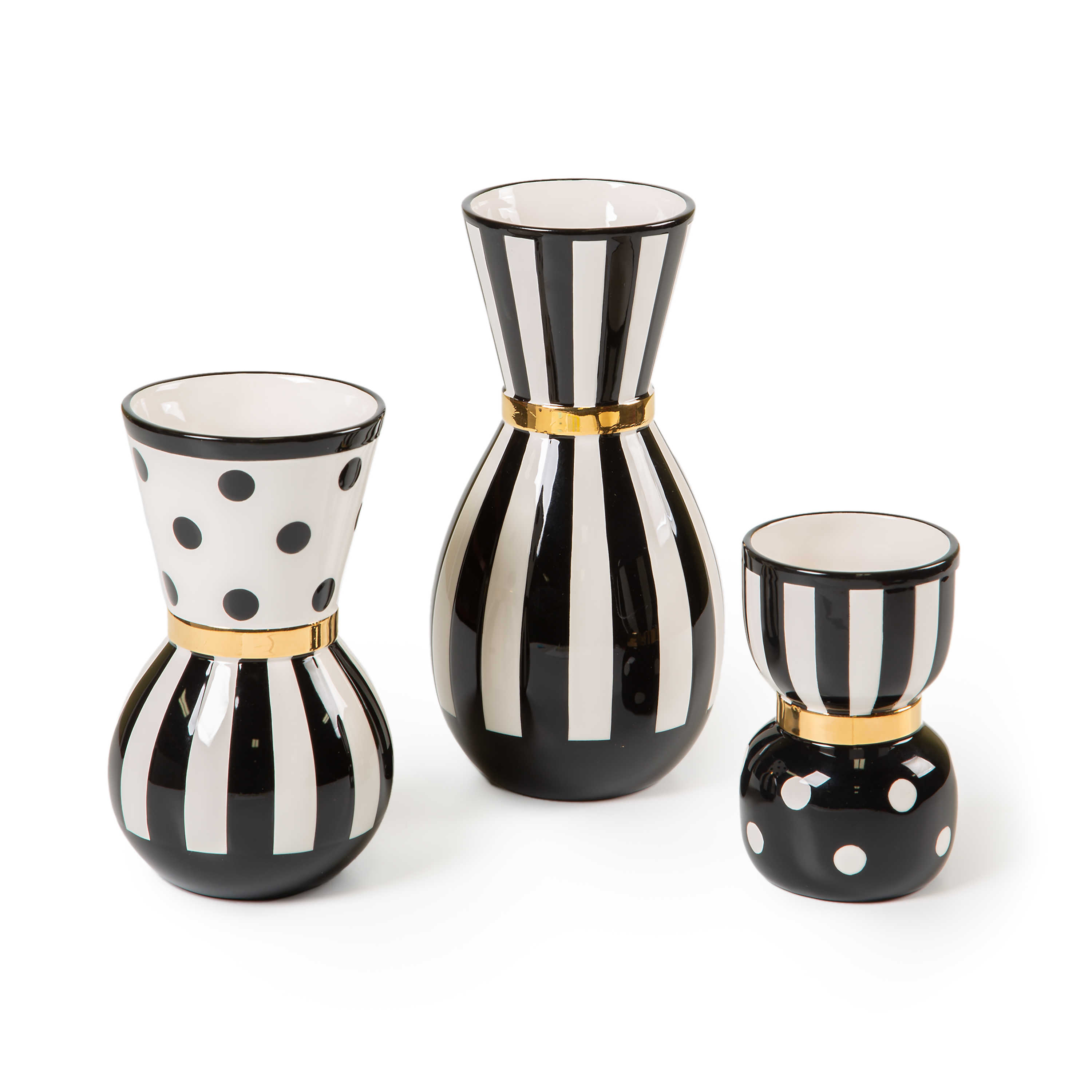 Marquee Vases, Set of 3 mackenzie-childs Panama 0