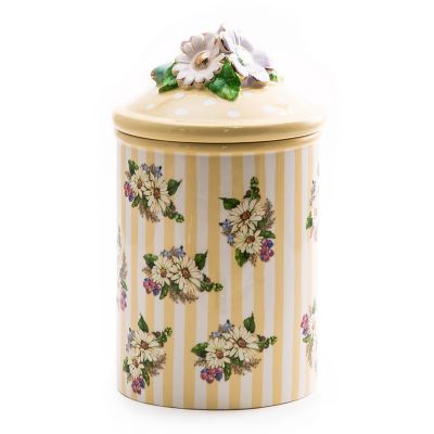 Wildflowers Large Canister - Yellow mackenzie-childs Panama 0