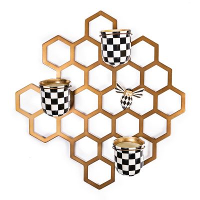 Honeycomb Wall Planter mackenzie-childs Panama 0