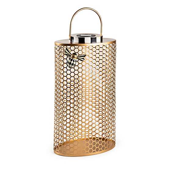 Honeycomb Large Tin Solar Lantern
