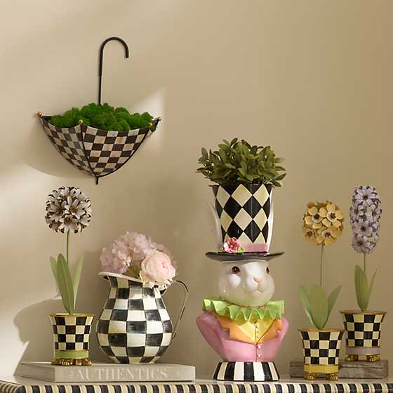Courtly Check Umbrella Wall Planter image two