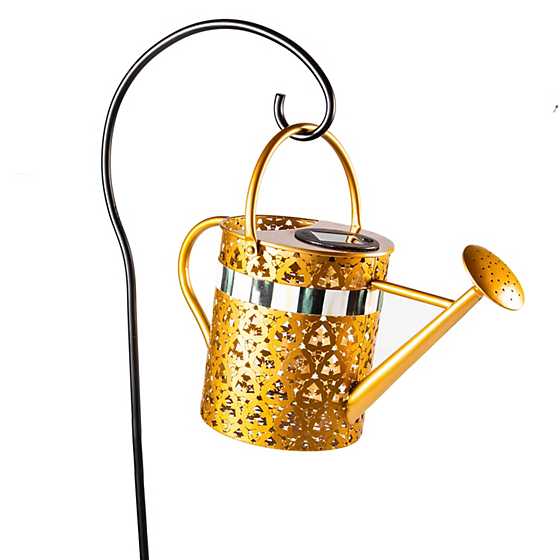 Solar Watering Can Garden Stake image three