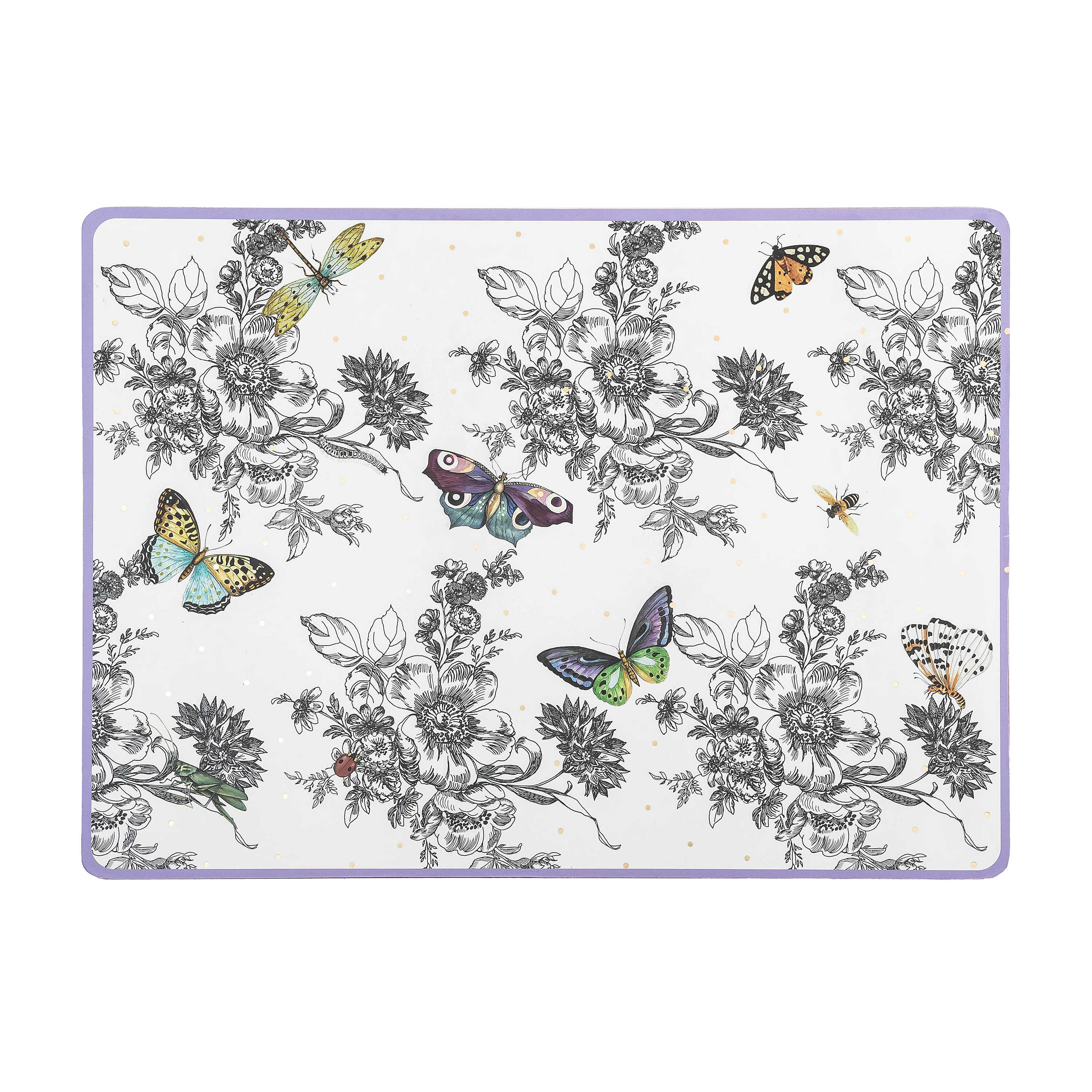 Butterfly Toile Cork Back Placemats, Set of 4 mackenzie-childs Panama 0