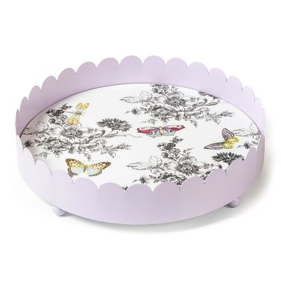 Butterfly Toile Tray mackenzie-childs Panama 0