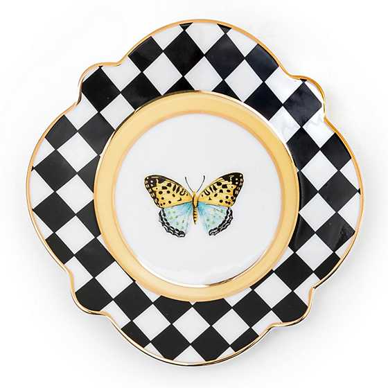 Butterfly Toile Bread and Butter Plate
