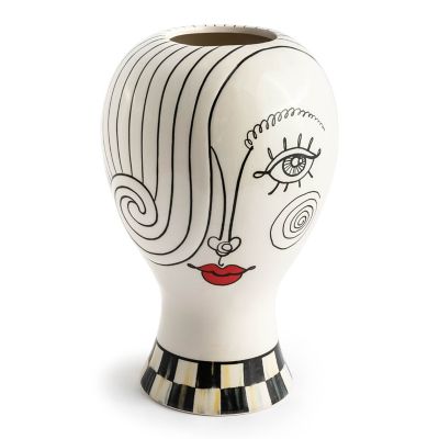 Doodles Lady Head Vase