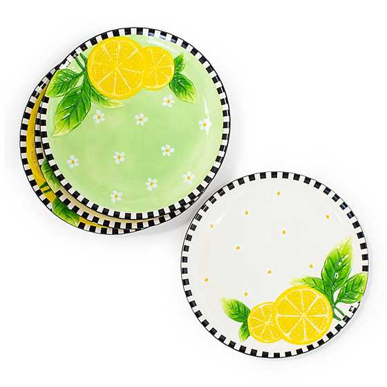 Lemon Dessert Plates - Set of 4 image three