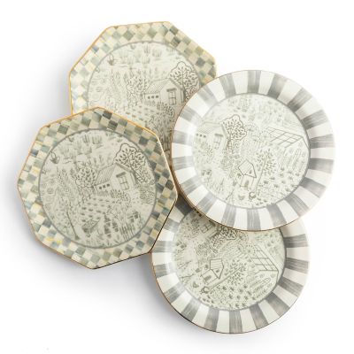 Sterling Cottage Dessert Plates - Set of 4 image three