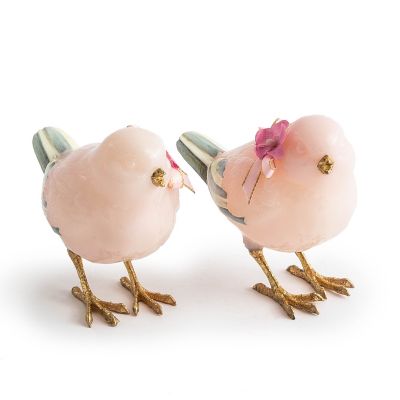 Milk Pink Birds, Set of 2 mackenzie-childs Panama 0