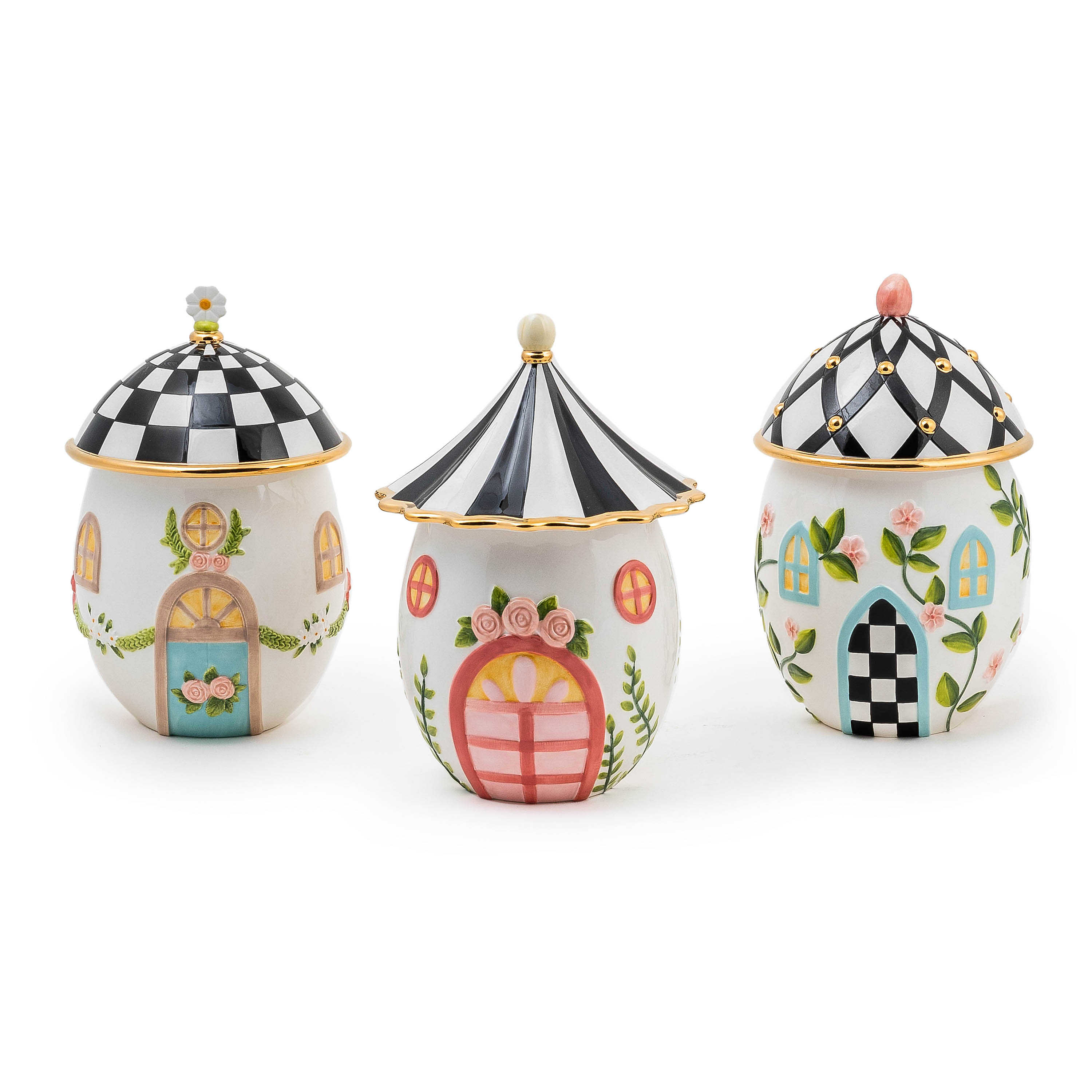 Spring Fling Canisters, Set of 3 mackenzie-childs Panama 0