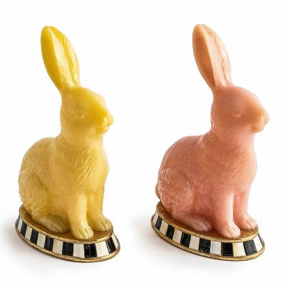 Milk Orange & Yellow Rabbits, Set of 2 mackenzie-childs Panama 0