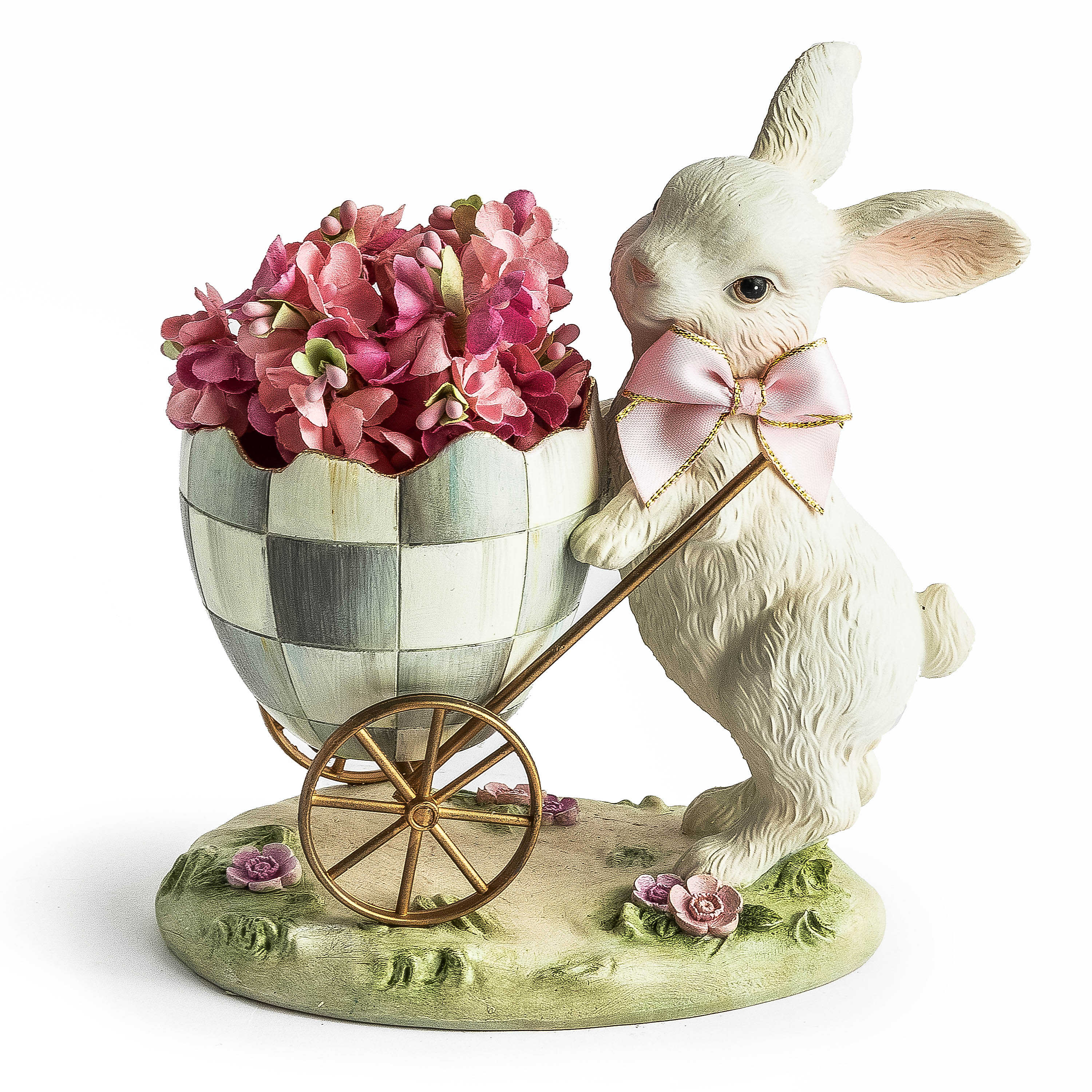 Touch of Pink Bunny Egg Cart mackenzie-childs Panama 0