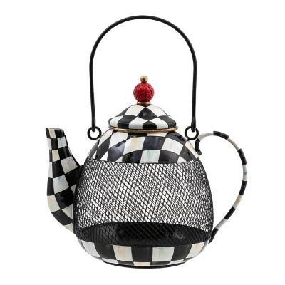 Courtly Check Teapot Bird Feeder