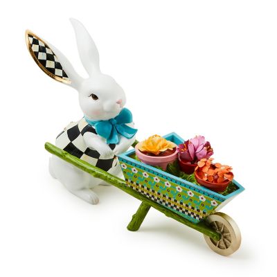 Calico Bunny with Wheelbarrow mackenzie-childs Panama 0