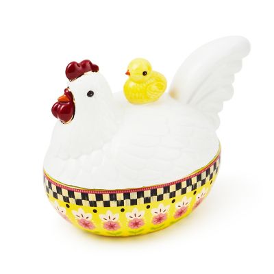 Calico Oval Lidded Chicken Dish mackenzie-childs Panama 0