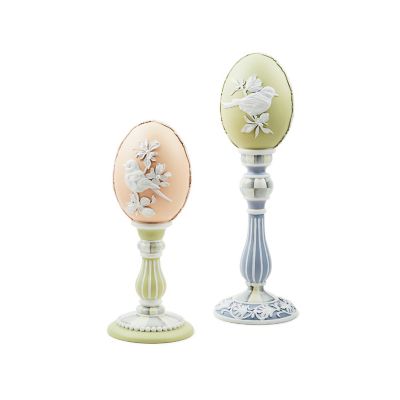 Cameo Pedestal Eggs, Set of 2 mackenzie-childs Panama 0