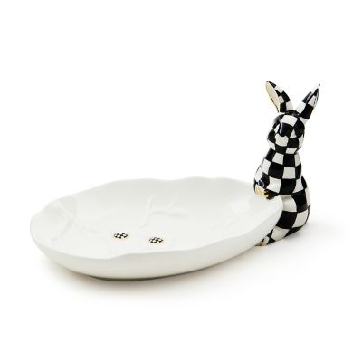 White Rabbit Ceramic Trinket Tray mackenzie-childs Panama 0