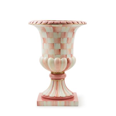 Rosy Check Pedestal Tabletop Urn mackenzie-childs Panama 0