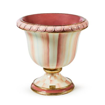 Rosy Stripe Urn mackenzie-childs Panama 0