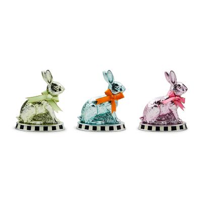 Calico Mini Foil Bunnies, Set of 3 mackenzie-childs Panama 0