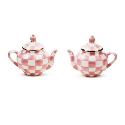 Rosy Check Teapot Salt & Pepper Set mackenzie-childs Panama 0