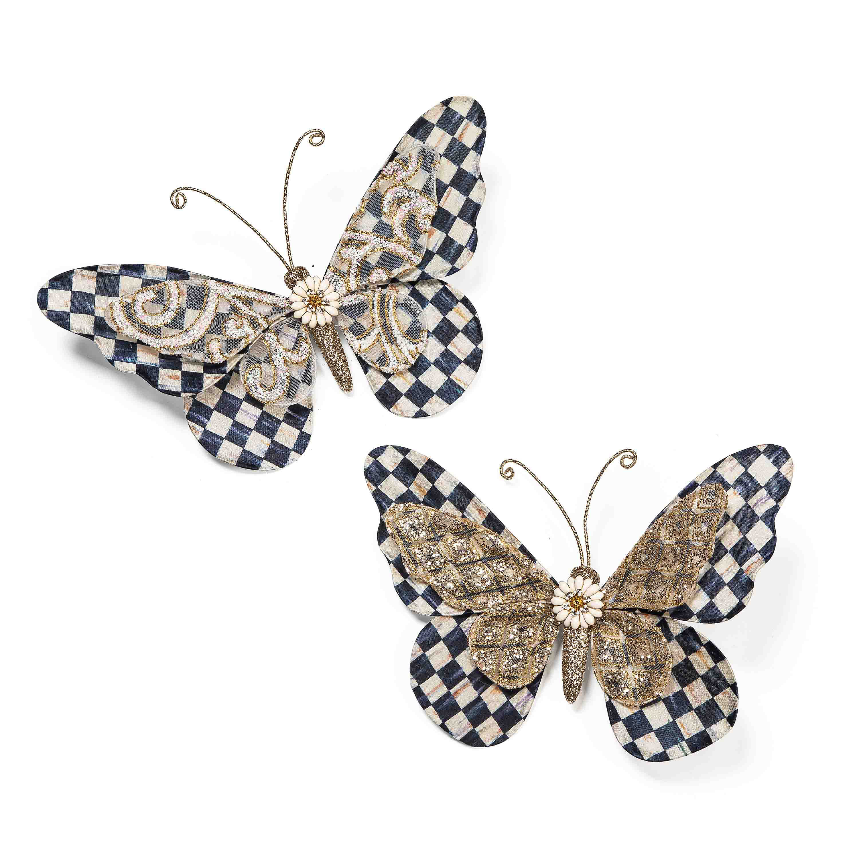 Glam Up Butterfly Clips, Set of 2 mackenzie-childs Panama 0