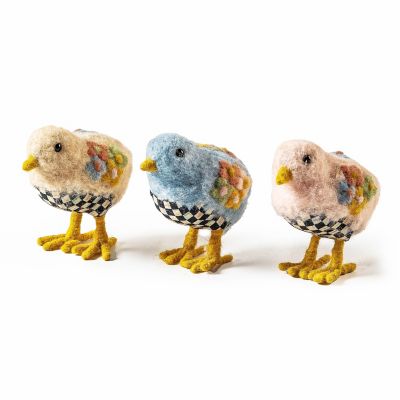 Spring Fling Felted Chicks, Set of 3 mackenzie-childs Panama 0