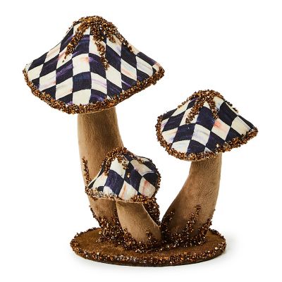 Autumnology Small Velvet Mushroom Trio mackenzie-childs Panama 0