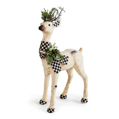 Farmhouse Holiday Birch Deer Figurine mackenzie-childs Panama 0