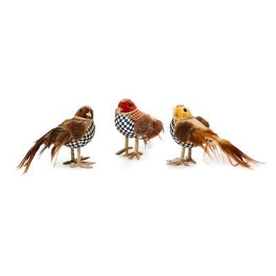 Autumnology Velvet Check Birds, Set of 3 mackenzie-childs Panama 0