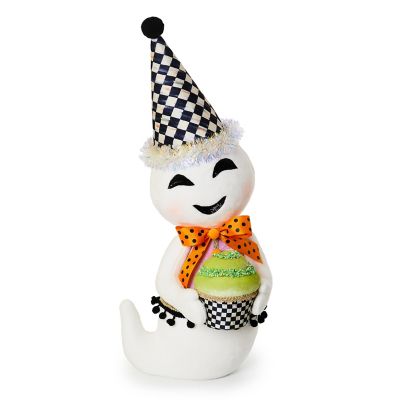 Trick or Treat Cupcake Ghost Figurine mackenzie-childs Panama 0