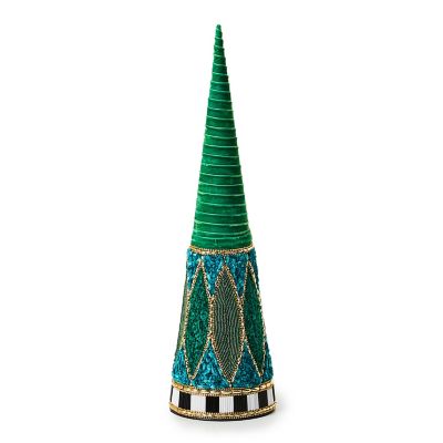 Emerald Luxe Small Beaded Cone Tree mackenzie-childs Panama 0